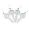 4ct. 7.5" Matte White Retro Reflector Shatterproof Christmas Finial Ornaments